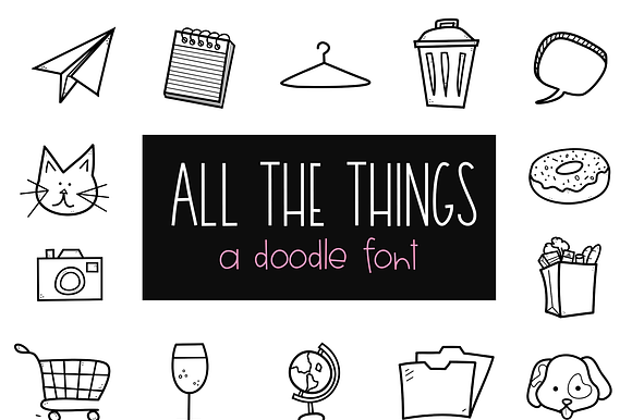 All The Things - Doodle Font preview 8