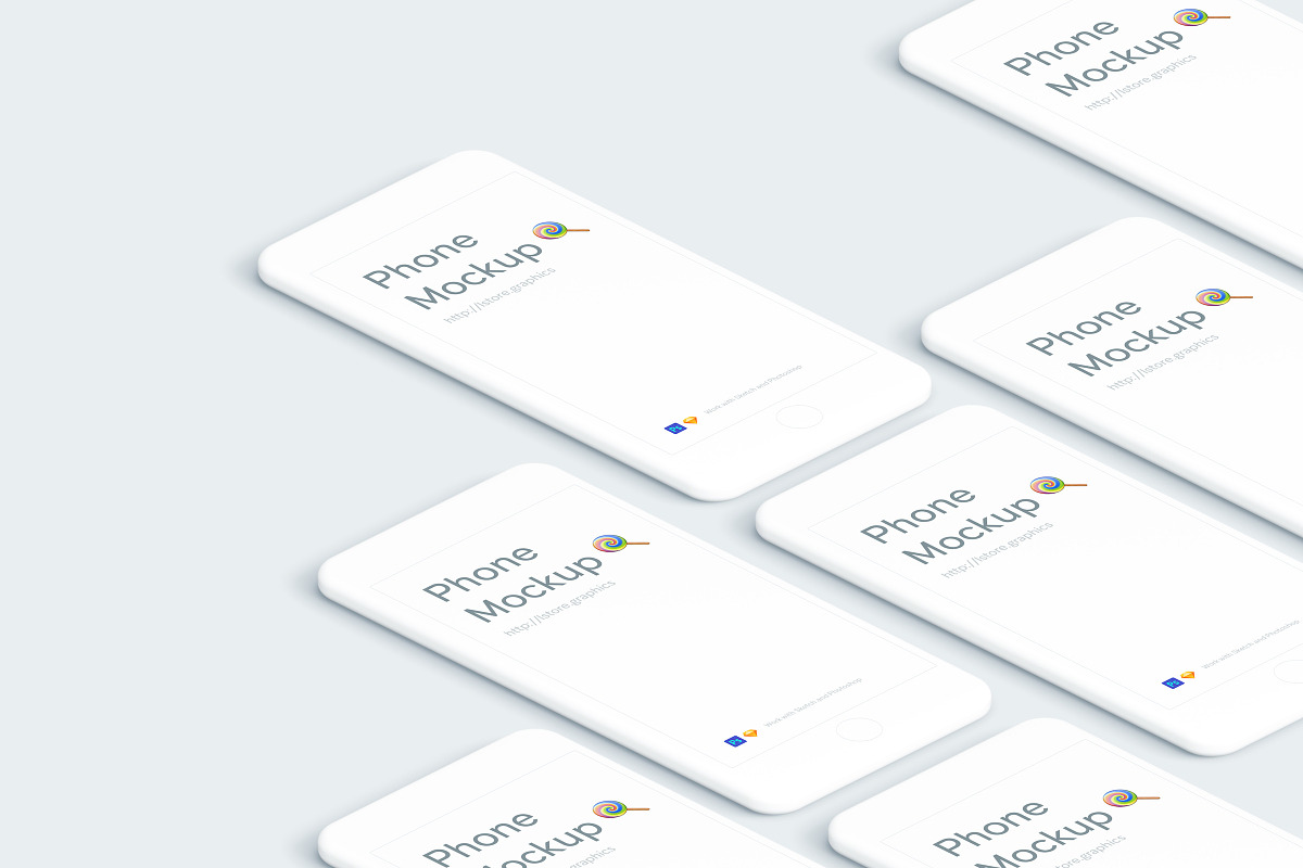 Simple Mockups Bundle, an iPhone Mockup by ls.graphics (Photo 31 of 42)