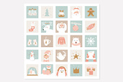 Christmas Advent Calendar Cards, a Graphic by Julia Batsheva (Thumbnail 2 of 2)