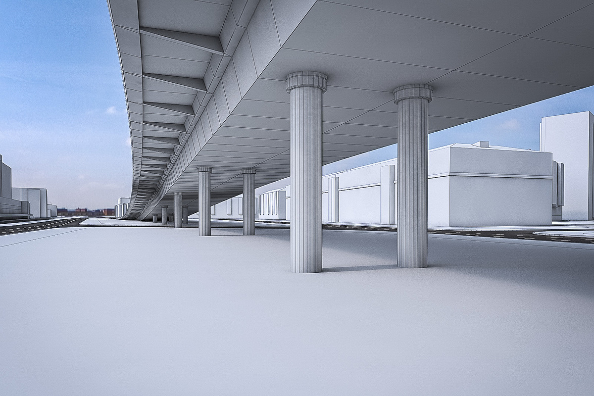 Residential and Industrial UrbanArea, an Architecture 3D Model by 3DNUTS (Photo 3 of 21)
