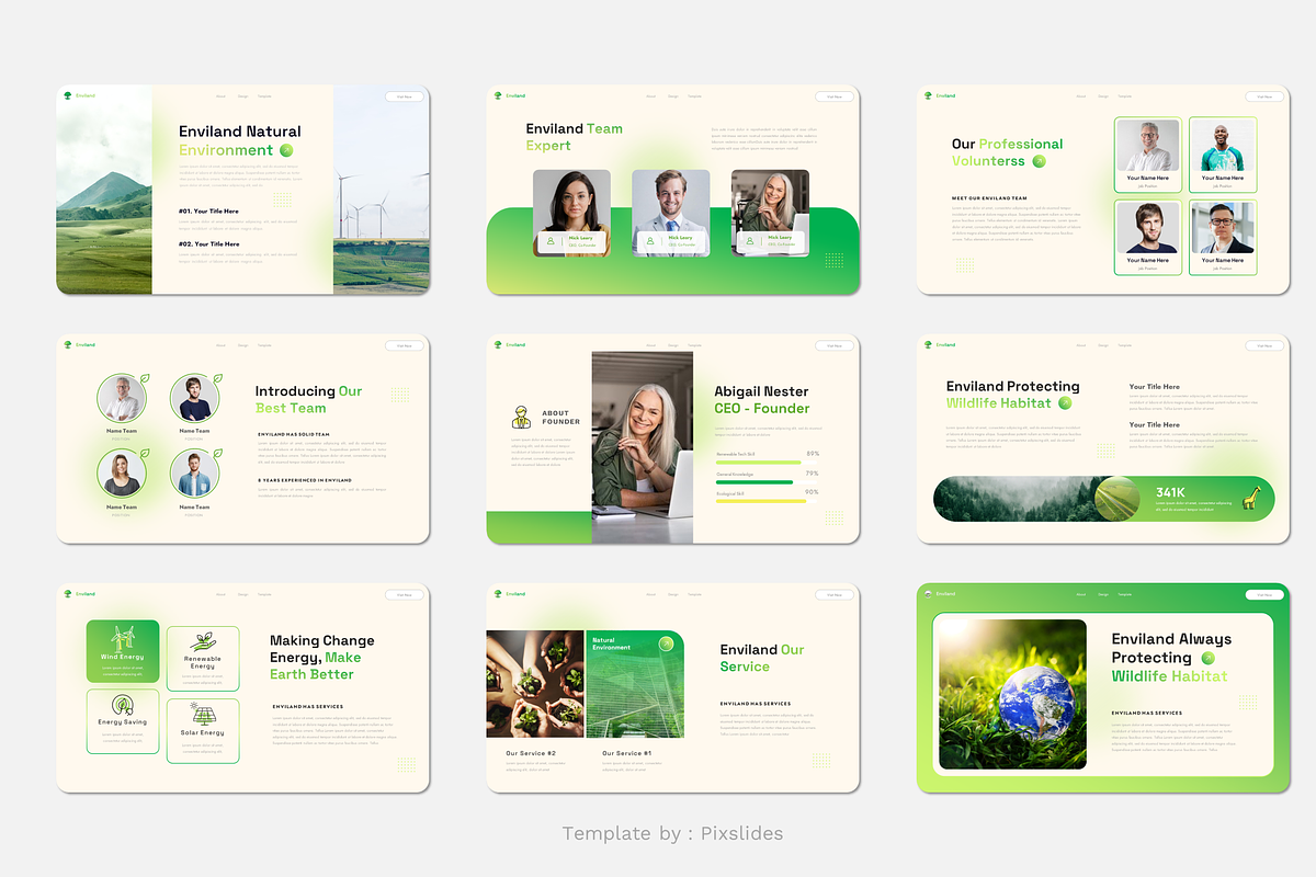 Environment & Ecology PowerPoint, a Presentation Template by Pixslides (Photo 3 of 5)