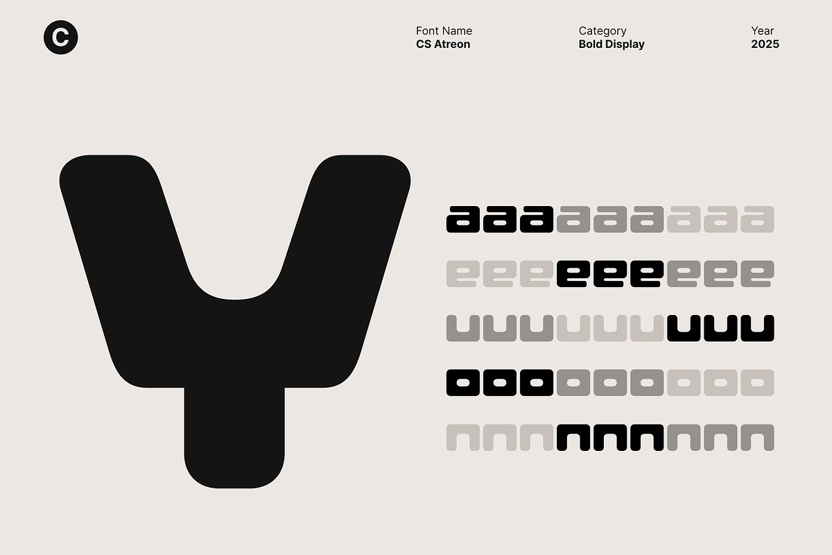 CS Atreon – Bold Display Font, a Sans Serif Font by Craft Supply Co. (Photo 3 of 8)