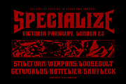 Nocturn - Display Grunge Font, a Handwritten Font by Inviline.co (Thumbnail 6 of 15)