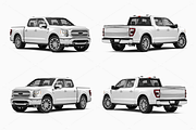 Pickup Truck Mockup 10, a Product Mockup by Mockupix (Thumbnail 11 of 12)