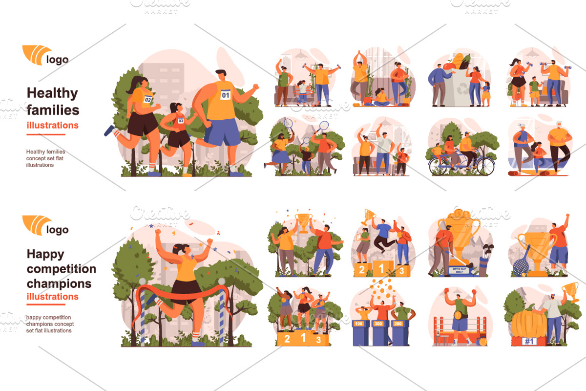 Bundle Concept Vector Illustrations, a Templates & Theme by alexdndz (Photo 9 of 20)
