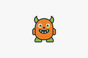 Cute Monster Icon Graphic, a Decorative Illustration by Vectorium Studio (Thumbnail 1 of 3)