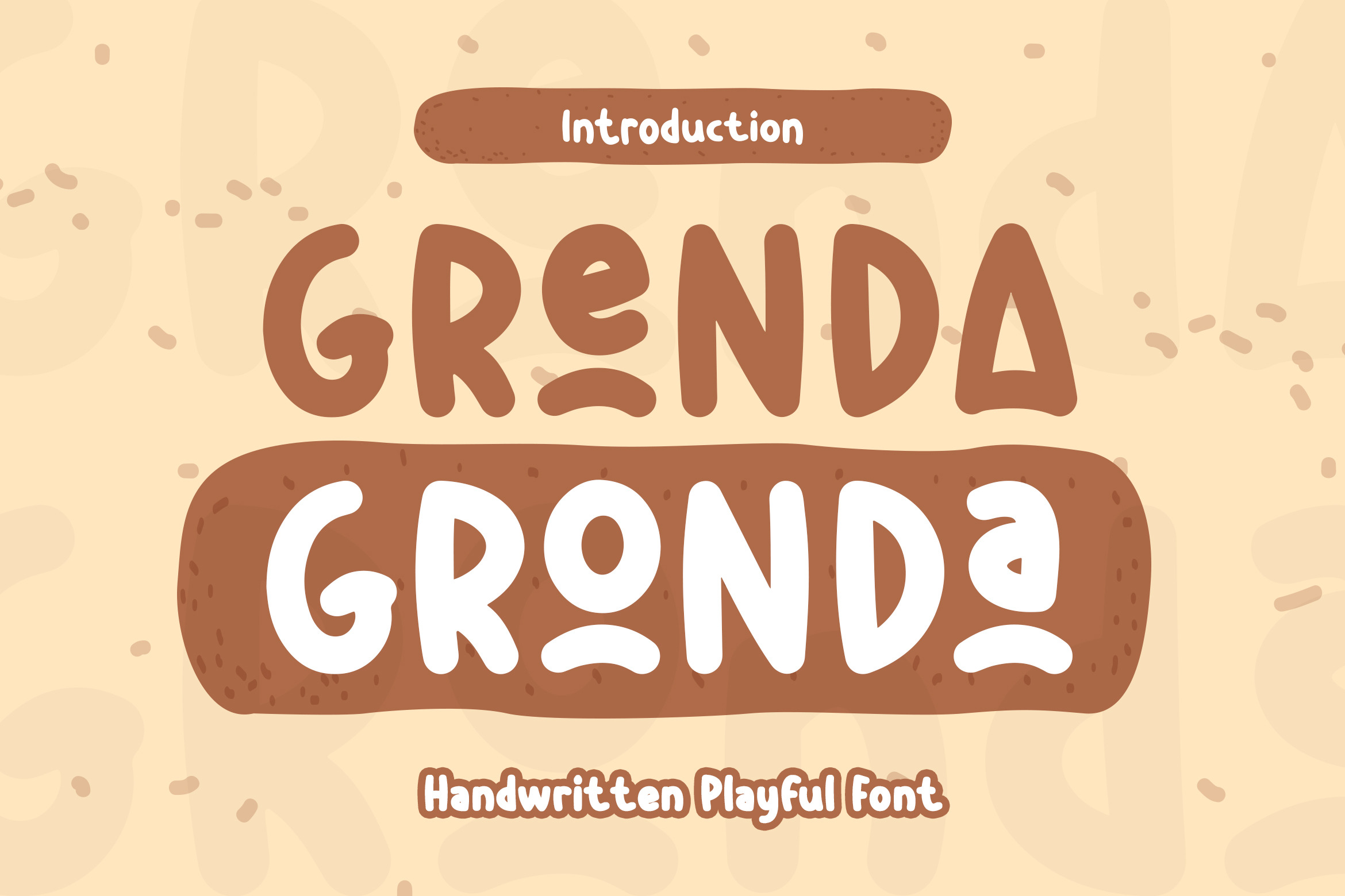 Grenda Gronda - Handwritten Font, a Handwritten Font by ENATIVE