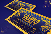 Vintage Golden Ticket Invitation, a Card Template by Aarley Kaiven (Thumbnail 1 of 4)