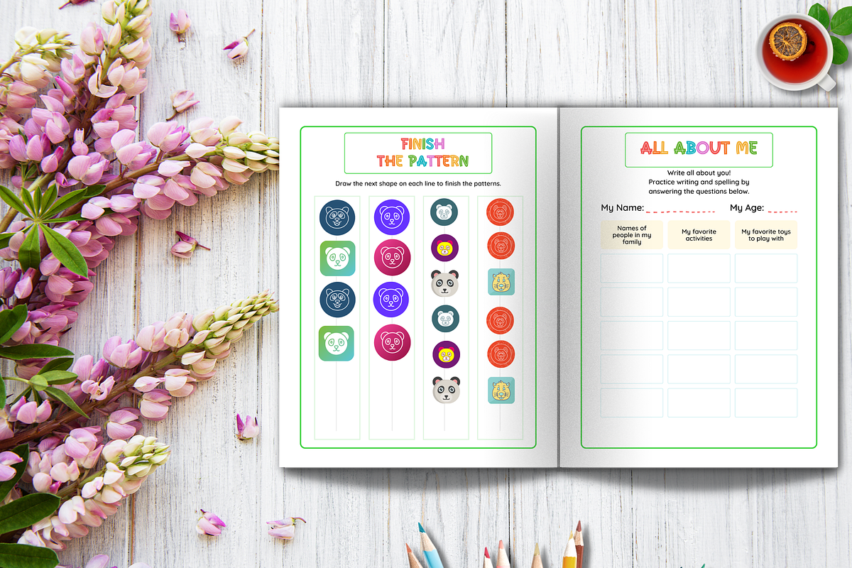 Kawaii Panda Activity Book for Kids, an Education Illustration by LA Design (Photo 7 of 10)