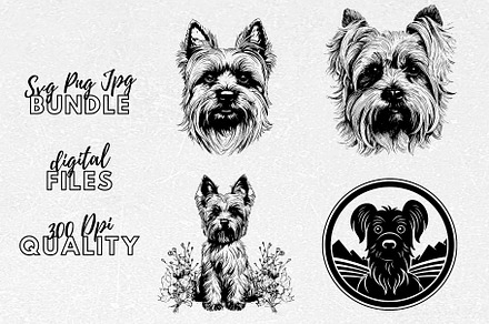 Yorkshire Terrier SVG - Dog Clipart