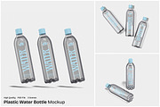 Plastic Water Bottle Mockup, a Packaging Mockup by Unerispace (Thumbnail 1 of 5)