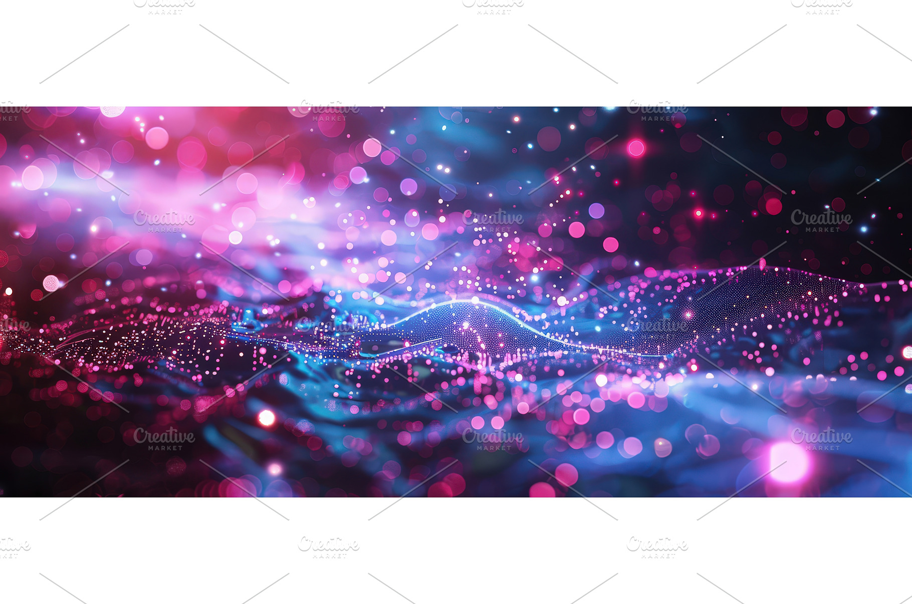 Glowing abstract data waves with, a Technology Photo by piter.goskov