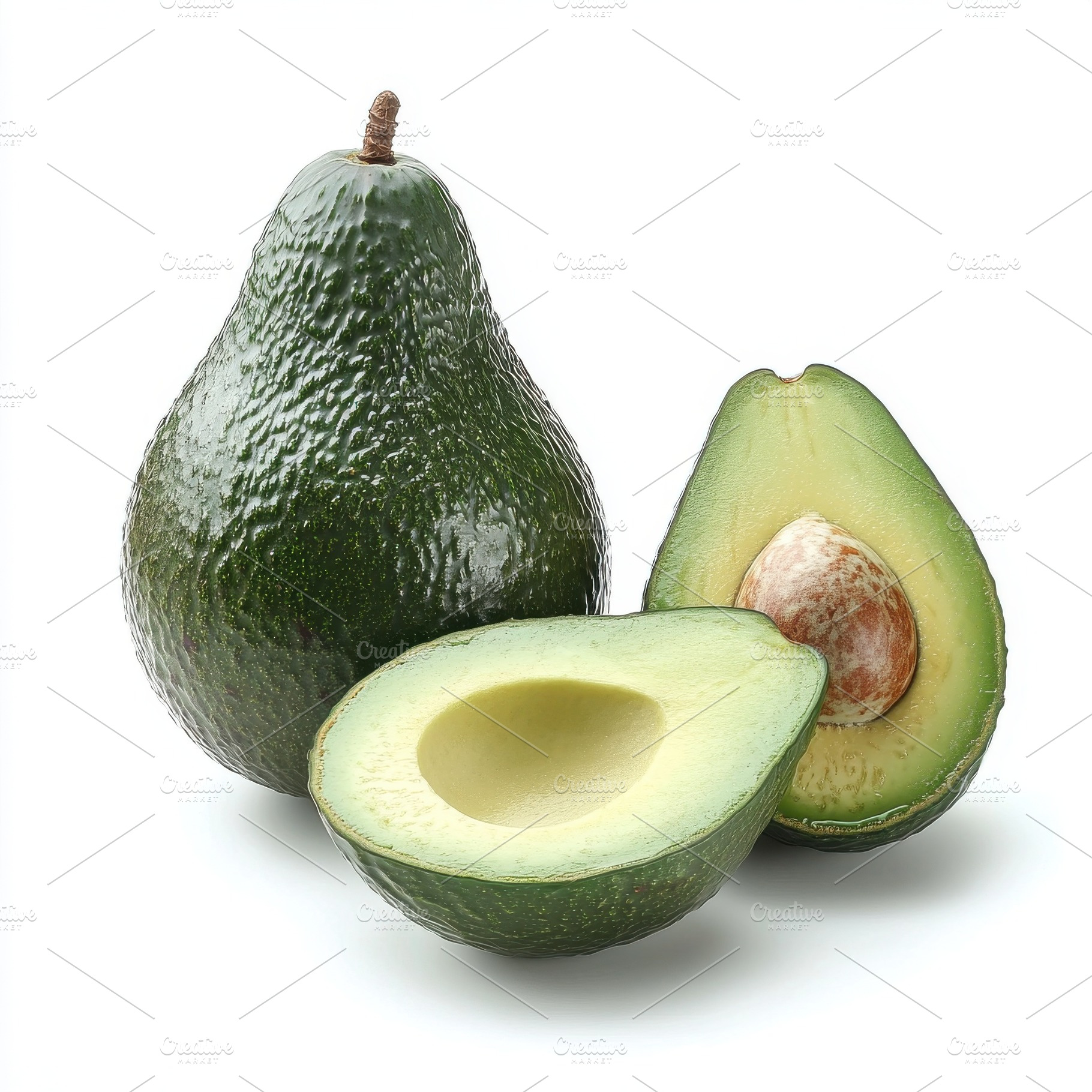 Green avocado, alligator pear or avo, a Food & Drink Photo by Pixeness Studio