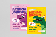 Kids Birthday Party Invitation, an Invitation Template by graphicook (Thumbnail 1 of 3)
