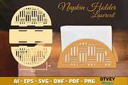 Rattan Napkin Holder Lasercut BUNDLE, an Object Graphic by OTVEY DESIGN (Thumbnail 9 of 13)
