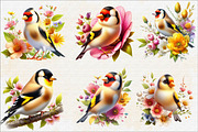 Spring American Goldfinch Bird Subli, an Illustration by SVGArt (Thumbnail 5 of 7)