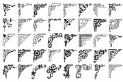 Vector Vintage Corners, Set #4, an Object Graphic by Digiselector Design Goods (Thumbnail 2 of 2)