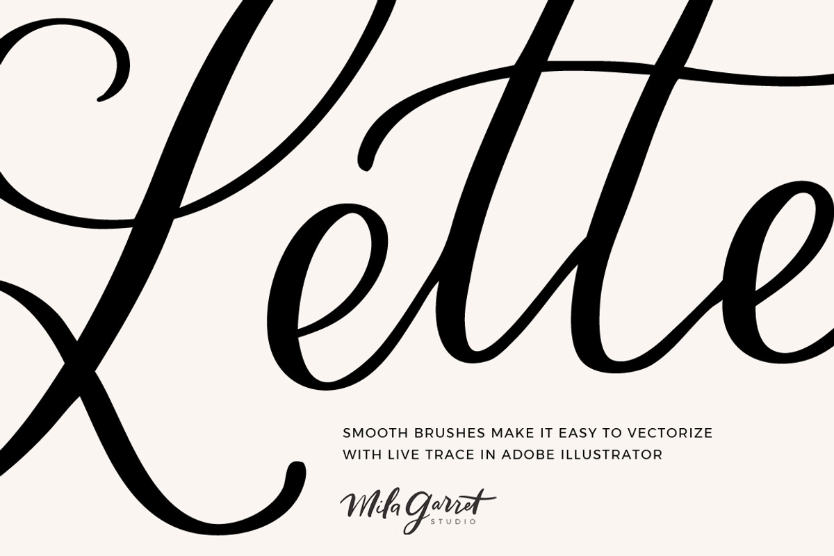 Procreate Lettering Brushes Classic preview 2