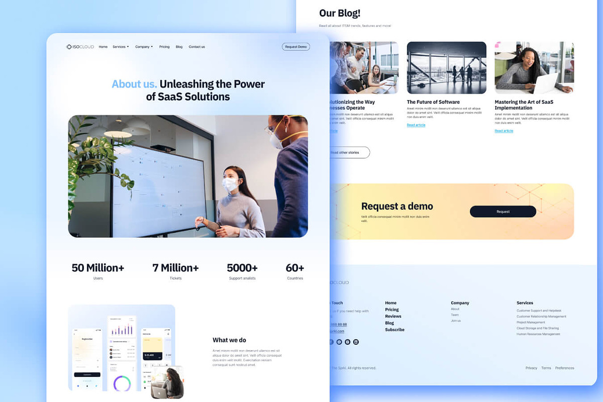IsoCloud - SaaS Startup Template, an UI Kit Template by EGO Creative Innovations (Photo 3 of 6)