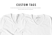Premium Girls V-Neck T-Shirt Mock Up, a Shirt Mockup by Pixel Sauce™ (Thumbnail 7 of 7)