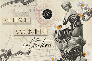 VINTAGE WOMEN COLLECTION COLLAGES