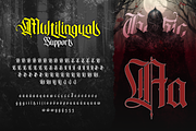 Bathory, a Blackletter Font by Burntilldead (Thumbnail 11 of 12)