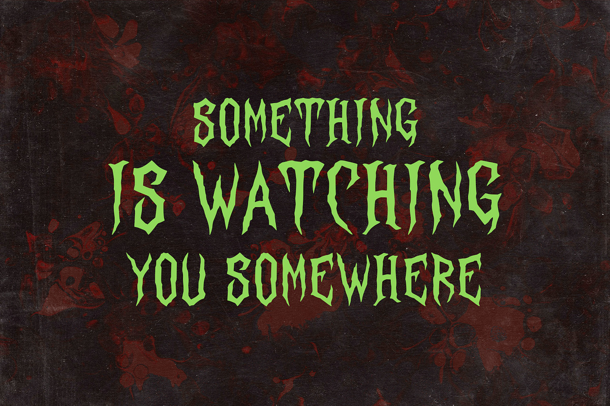 Auxzern Spooky Horror Blackletter, a Blackletter Font by Maulana Creative (Photo 7 of 7)