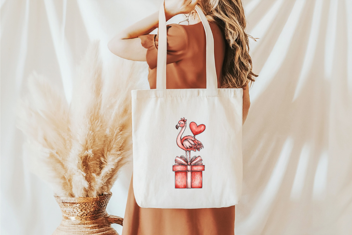 Funny Valentines Flamingo Clipart, an Illustration by designcity5 (Photo 5 of 5)