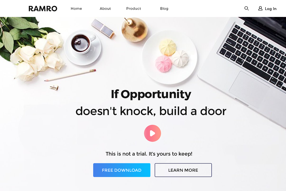Ramro Web UI Kit - Header, an UI Kit Template by Danfe Designs (Photo 8 of 11)