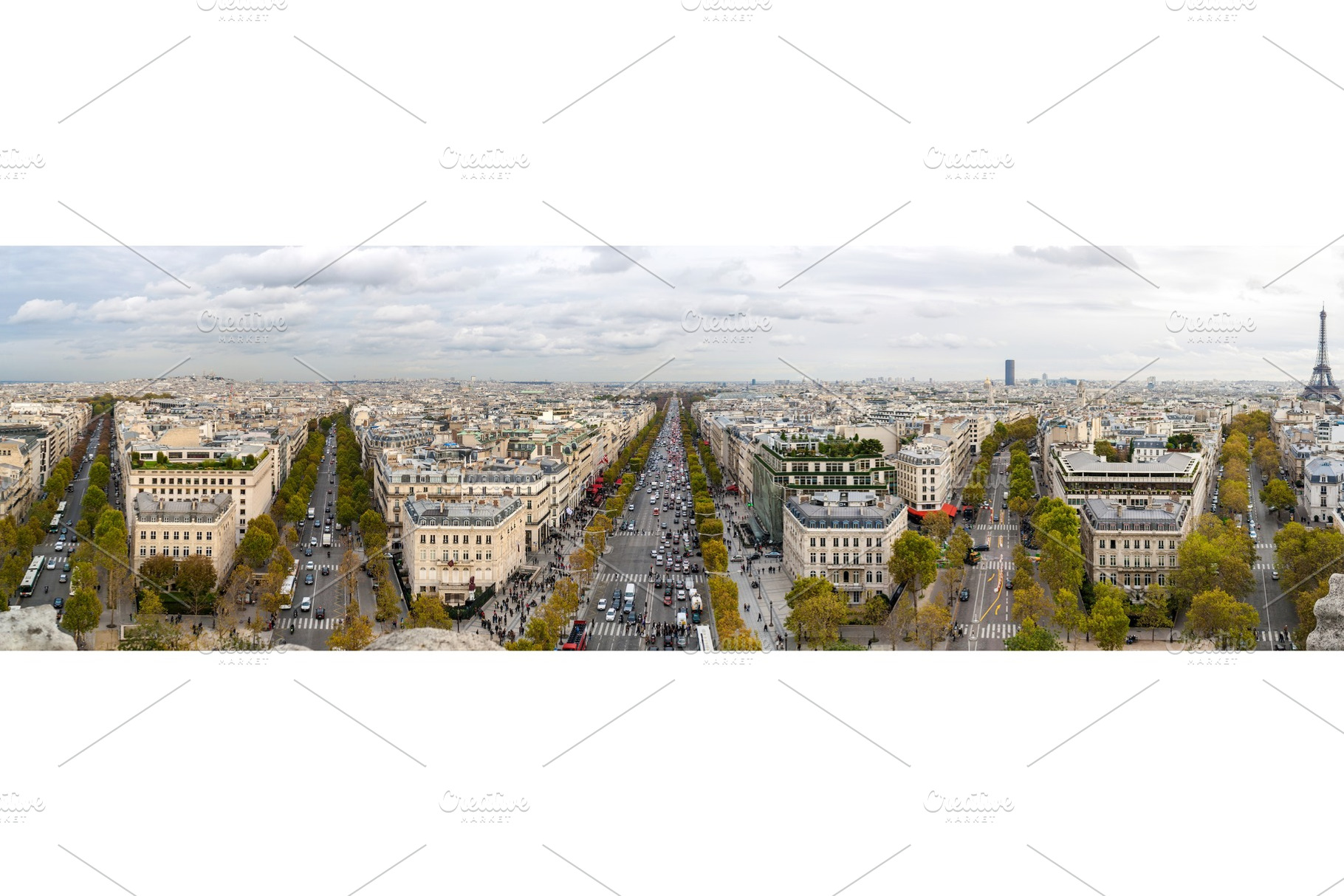 Paris as seen from the Arc de Triomphe, an Architecture Photo by Leonid Andronov