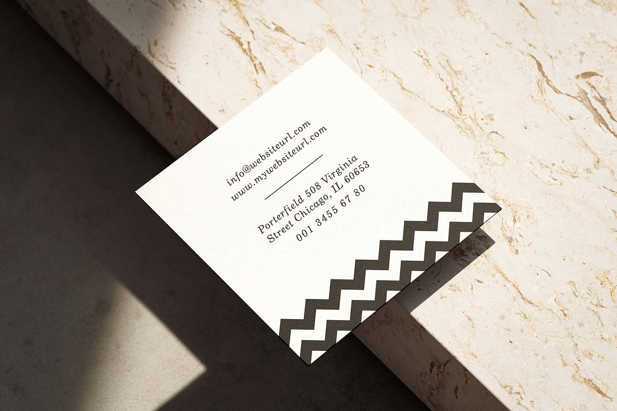 Modern Square Business Card preview 4