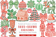 Christmas Hand-Drawn Element PNG, an Illustration by CreationArt (Thumbnail 1 of 5)