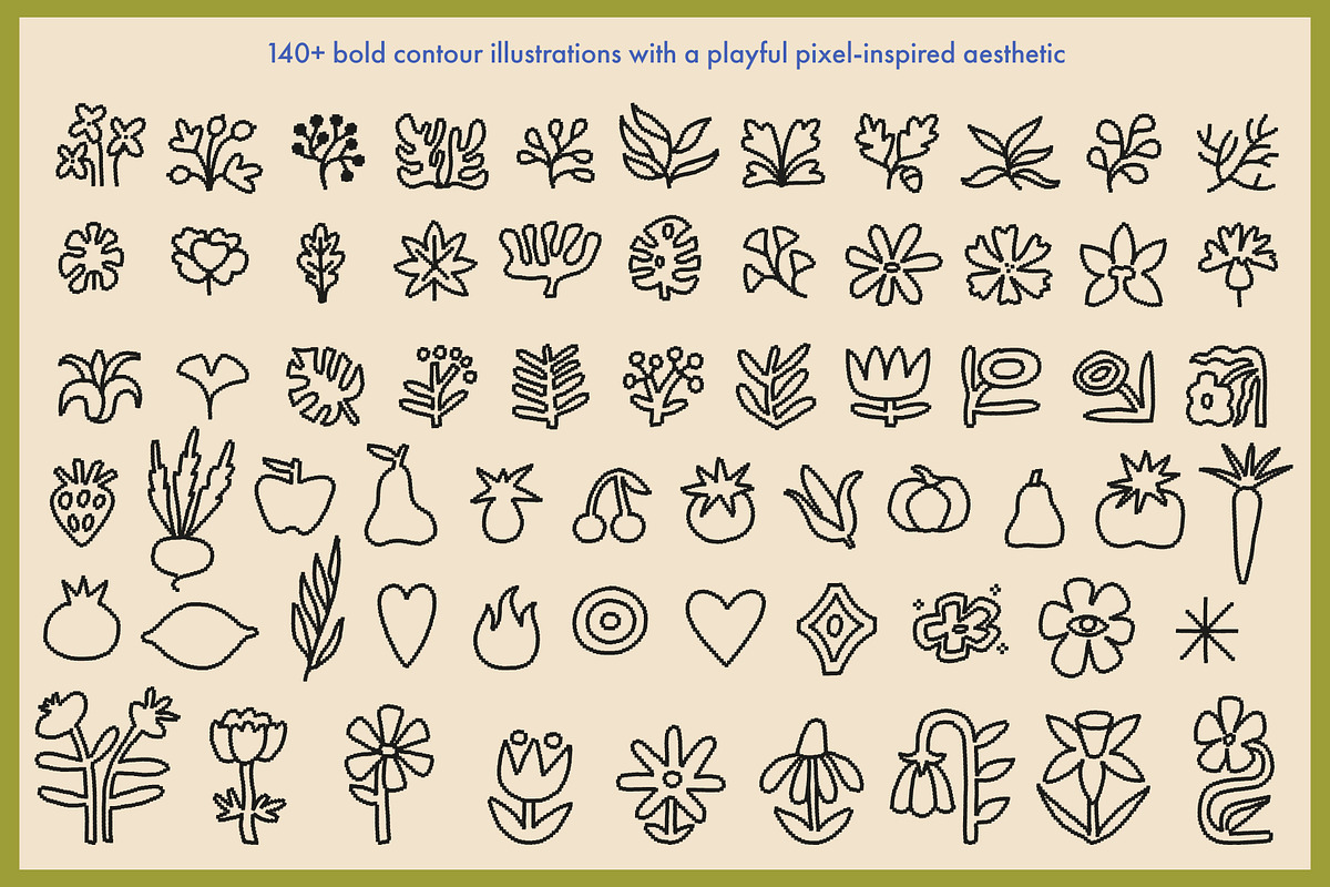 Blooms & Bits: Pixel-Inspired Art, an Object Illustration by Olly Kava (Photo 3 of 12)
