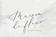Maison de fleur //Luxury Script Font, a Handwritten Font by PeachCreme (Thumbnail 1 of 11)