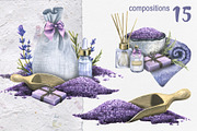 Lavender Spa Watercolor Set, an Illustration by NATASHA CHU (Thumbnail 7 of 19)