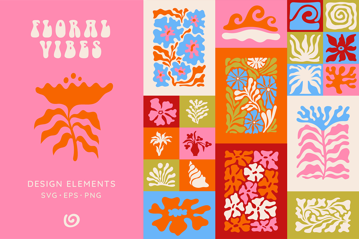 Floral vibes, prints and elements, an Object Graphic by venimo (Photo 1 of 14)