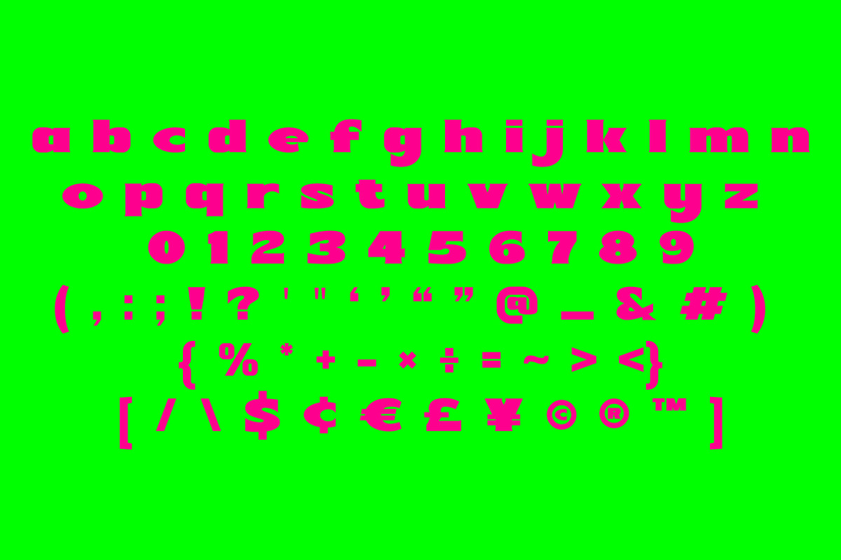 Imheve - Super Heavy Serif Display, a Serif Font by Nian Keun Studio (Photo 4 of 10)