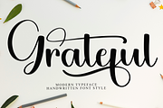Grateful, a Handwritten Font by FreshTypeINK (Thumbnail 1 of 8)