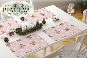 Christmas Placemat Mockups, a Product Mockup by mock-ups