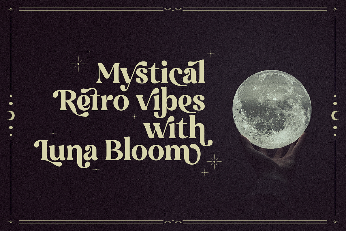 Luna Bloom - Classic Retro Vintage, a Serif Font by Annivers Type (Photo 3 of 10)
