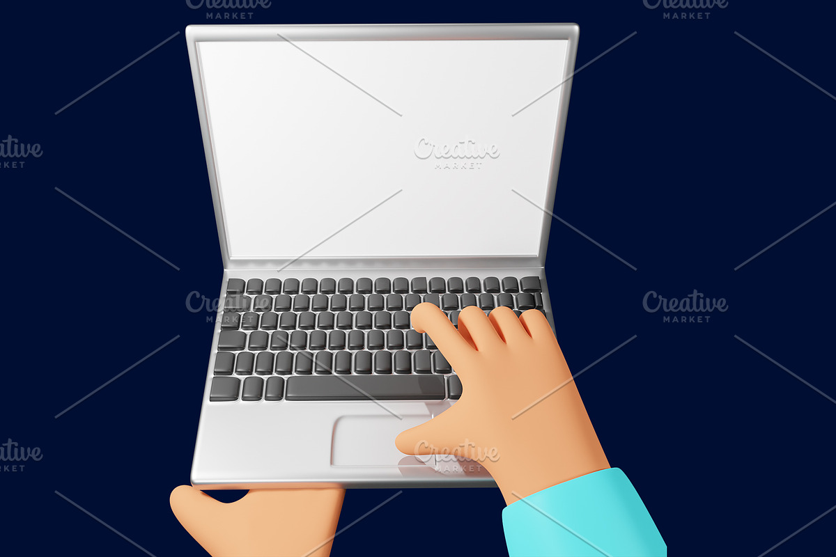 Hand gesture 3d illustration, a 3D by Kurniawan98 (Photo 5 of 7)