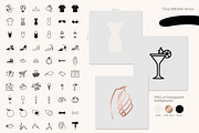 Feminine blog and planner line icons, an Outline Icon by AnMark (Thumbnail 2 of 4)