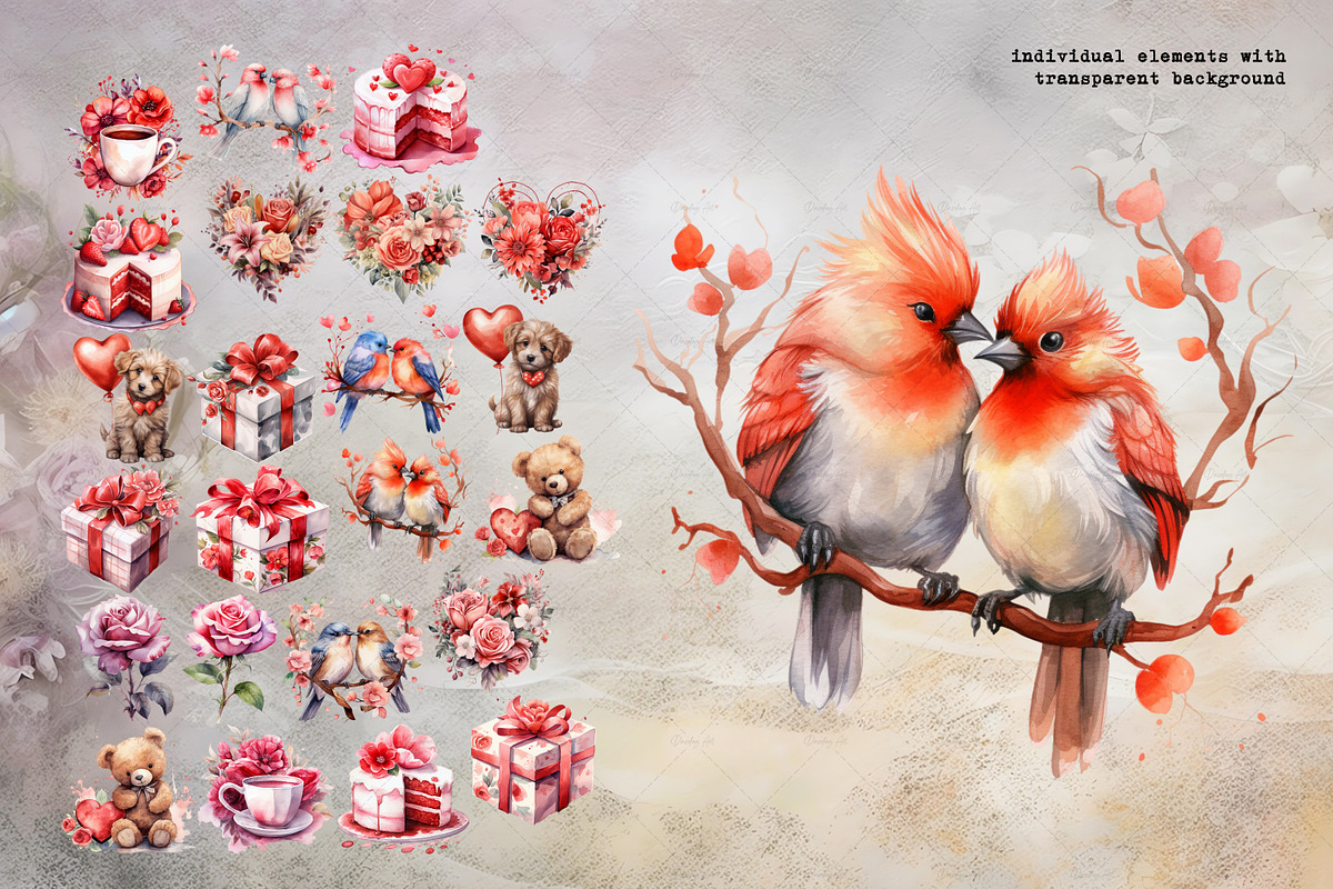 The Love Collection Valentine's Day, an Illustration by Dazzling Art Boutique (Photo 2 of 7)