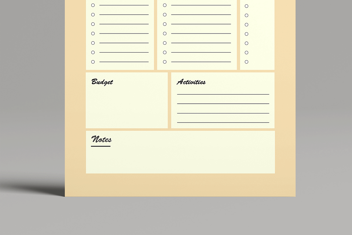 My Travel Trip Schedule Planner, a Stationery Template by MightyDesign (Photo 5 of 8)