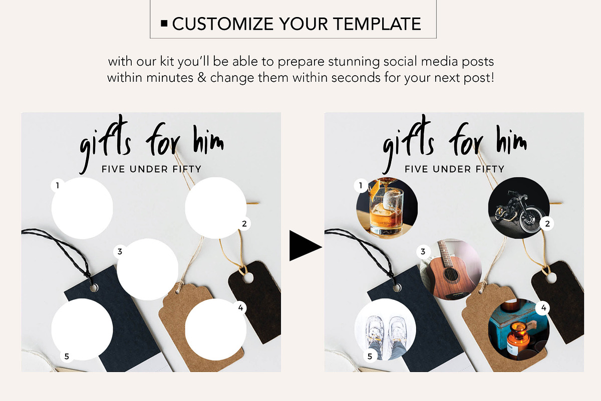 Holiday Gift Guide Social Bundle, a Social Media Template by jgdigital.co designs (Photo 4 of 13)