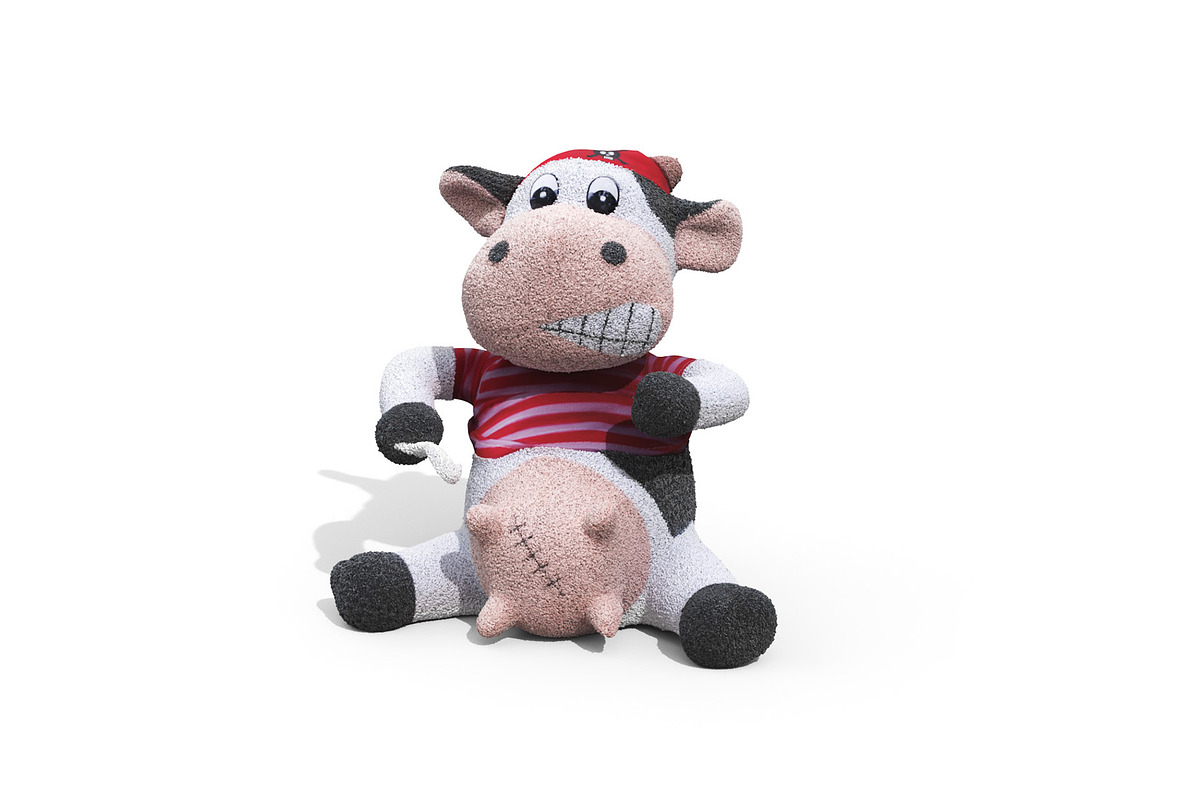 Toy Pirate Cow, an Animal 3D Model by 3DCargo (Photo 2 of 16)