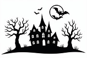Spooky Haunted House Bundle, an Illustration by Designs_River (Thumbnail 6 of 9)