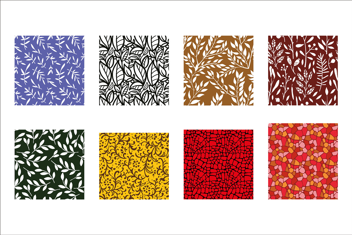 abstract natural handrawn seamless, a Pattern Graphic by Brainware Graphic (Photo 3 of 4)