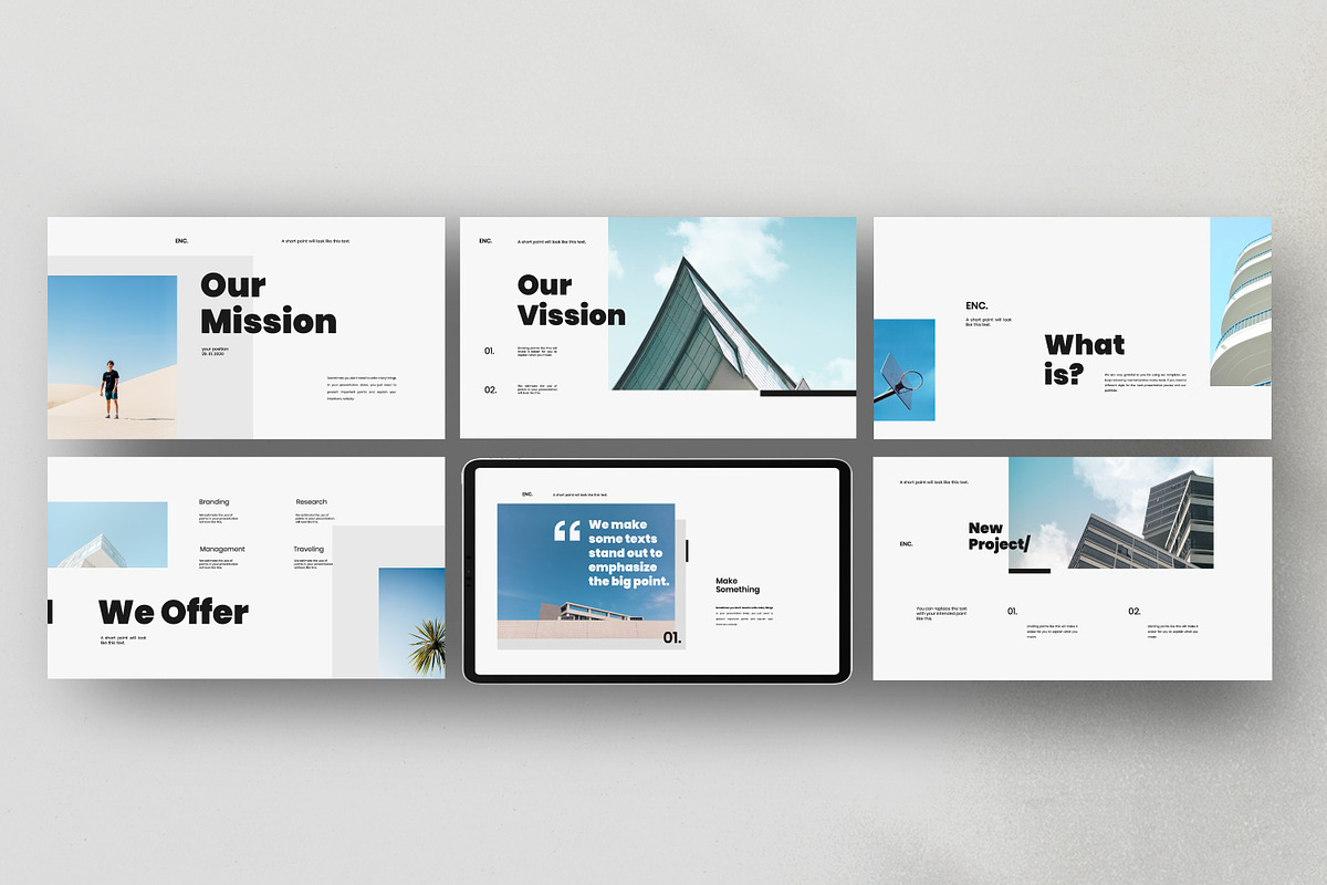 ENCORE - Minimal Clean Powerpoint, a Presentation Template by Dirtytemp Studio (Photo 8 of 8)