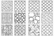 Geometric Pattern Coloring Pages, a Print Template by Made By Ahmed (Thumbnail 3 of 4)